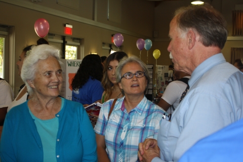 Dr. Michael MacLean of Kings County Public Health Department answers community members' questions about Valley Fever