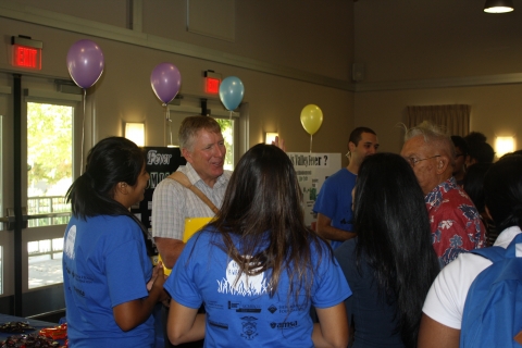 Professor Paul Brown discusses the cost of Valley Fever with students.